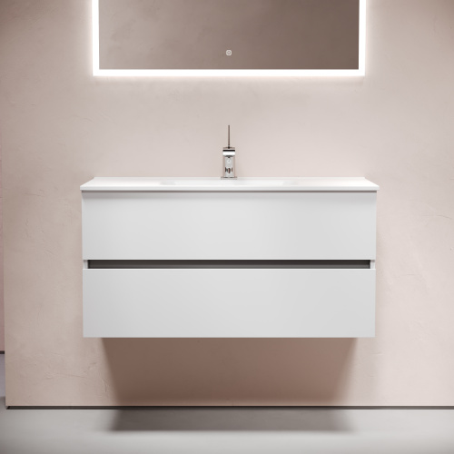 Тумба под раковину Sancos Urban UR100W 99х45х55 настенная - фото 3